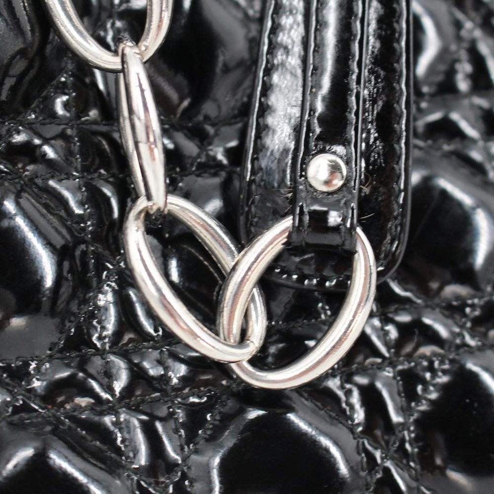 Dior Patent Cannage Dior Soft Shopping Tote Black - Picture 5 of 14